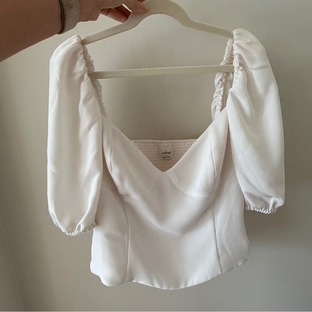 Aritzia Wilfred Novella Short Sleeve Top - Picture 3 of 4